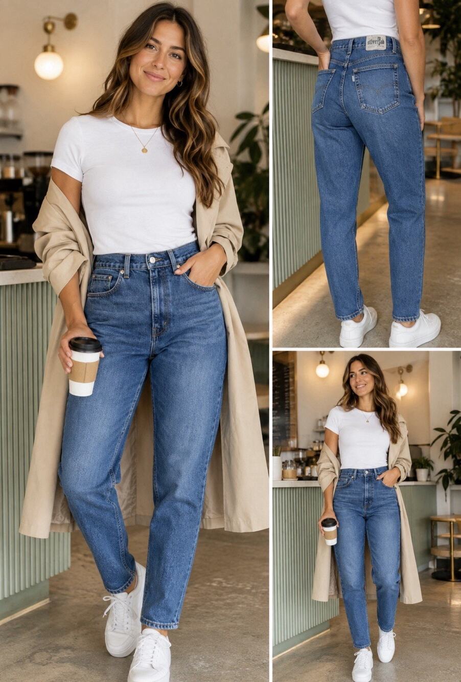 Levi’s Silver Tab Mom Jeans Women’s Size 28x27L Med Wash High Rise Denim